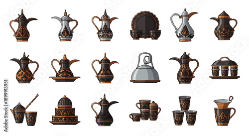 Collection of Various Teapots and Coffee Pots.