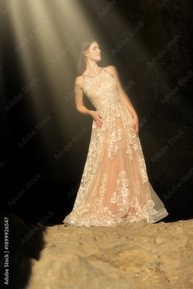 Fototapeta premium Ballerina. graceful woman ballet dancer in beauty dressed