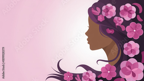 Women's History Month, international women's day, women empowerment and inspiration, Female Silhouette with colorful design for background, wallpaper, banner