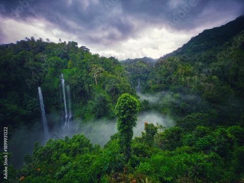Sekumpul Waterfall Bali Island Indonesia