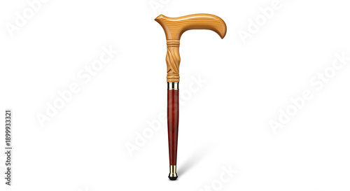 Walking stick with white background 
