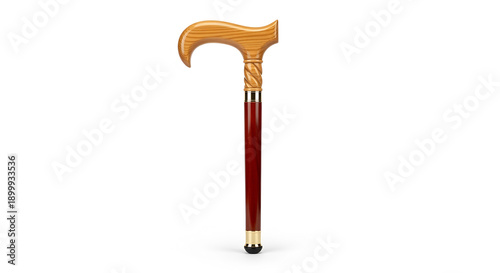 Walking stick with white background 