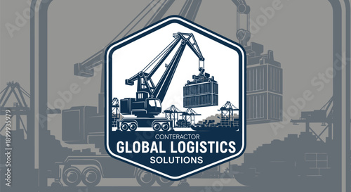 Global Logistics Solutions Crane Container Shipping Industry.