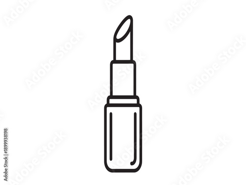 Minimalist lipstick illustration