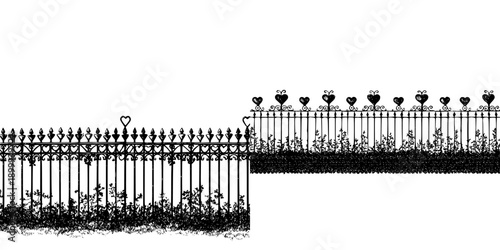 Timeless Elegance: A Vintage Border Fence