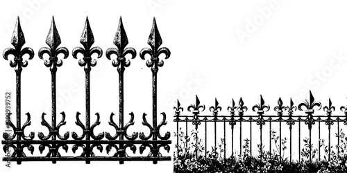 Timeless Elegance: Vintage Decorative Vertical Border