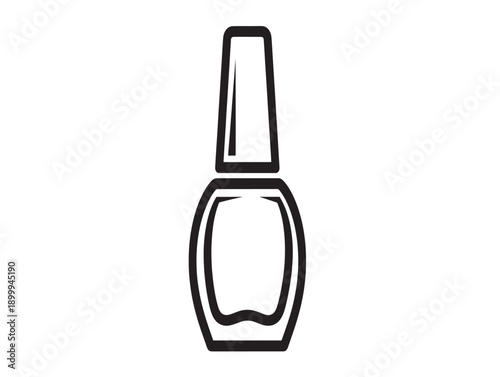 Minimalist nail polish bottle illustration