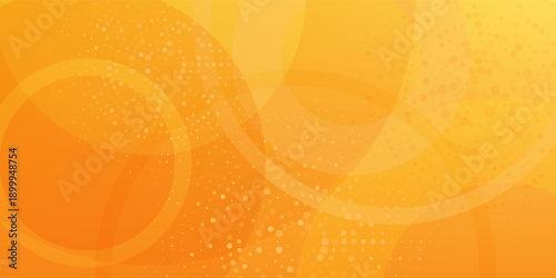 abstract yellow background with circular shapes and halftone composition. vector illustration