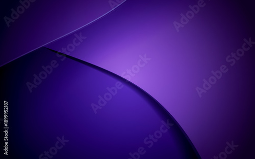 Abstract deep purple background with elegant smooth curves and soft gradient light for luxury creative design