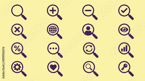 Collection of minimalist book icons for education, reading, and knowledge