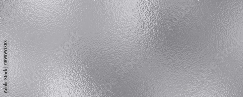 Shiny foil or silver metallic pattern. Texture of transparent, matte white and grey frosted glass, blur effect. Stained glass decorative background with glitter effect. Vector illustration