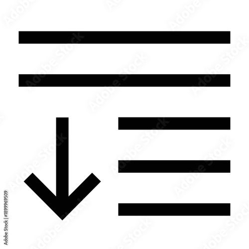 Text Indent Alignment Vector Illustration