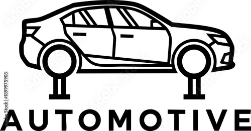 Automotive Car Service Icon Vector Vehicle Industry