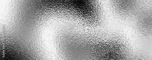 White gray foil glass texture background. Abstract gradient bright light reflection and shiny rough texture surface. Glass effect background
