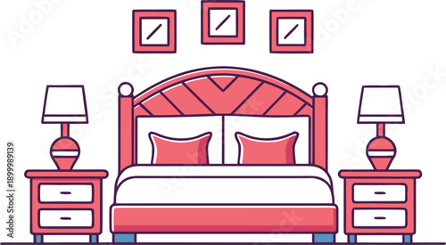 Modern Interior Design Living Room Illustration. Home Interior Design Contemporary Style Illustration. Minimal Interior Design Room Concept Illustration. Luxury Interior Design Home Space Illustration