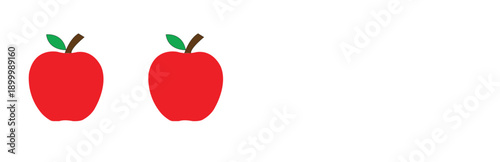 A set of three circular icons each featuring a stylized leaf in green red and black isolated on a white background representing nature health and eco friendly concepts