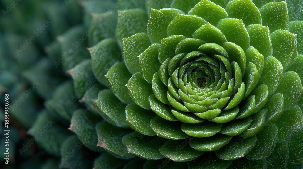 Fototapeta premium Vibrant green succulent plant with intricate leaf pattern