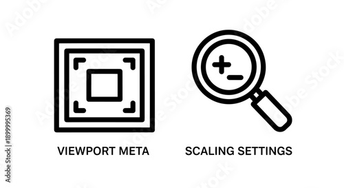 Modern Icons: Credit Card with Chip and Compass Symbol for Finance and Navigation Concepts