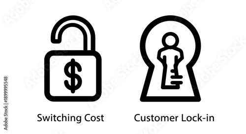 Cybersecurity icons depicting an IDS alert with a warning triangle on a shield and an IPS response with a shield and checkmark.