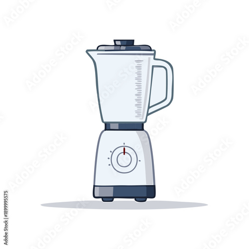 Modern Electric Kitchen Blender with Control Dial for Smoothies and Food Preparation