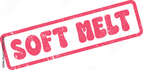 Soft Melt Pink Distressed Rubber Stamp for Gentle Yielding Concepts