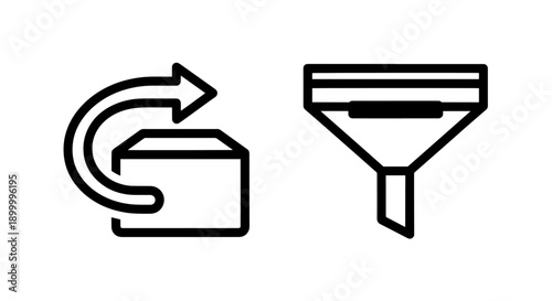 Process Icons: Reloading System and Funnel for Data Filtering