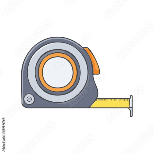 Retractable tape measure tool for accurate measurement and construction projects