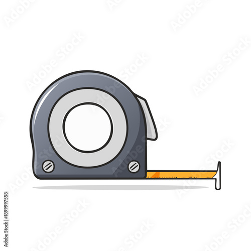 Handheld retractable tape measure for measuring distances and lengths
