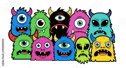 Cartoon Monsters Collection.