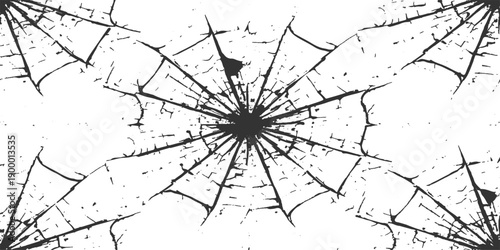 Grunge black spider web vector illustration featuring an ink splash splatter pattern and a dirty paint drip texture art design