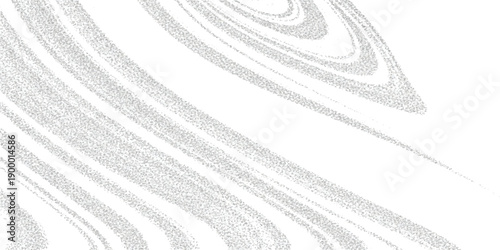 Abstract light gray flowing lines pattern with granular texture on a white background