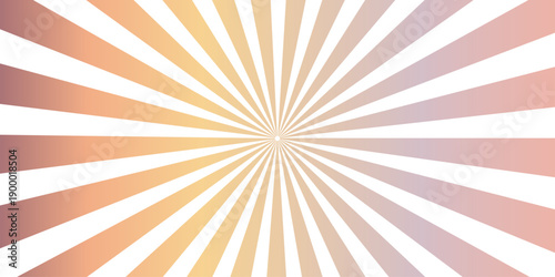 A vintage grunge sunburst background vector features retro radial rays and a starburst pattern with a distressed paper texture in orange and blue