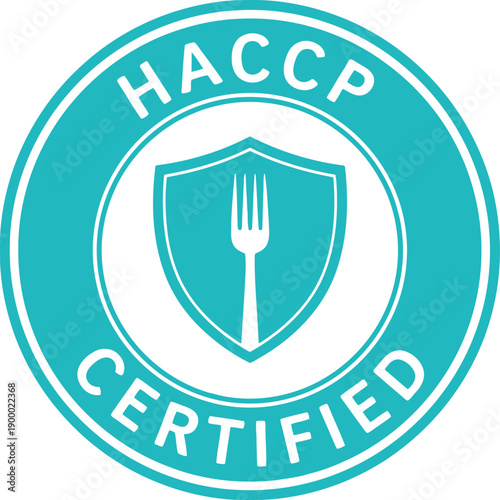 HACCP Certified Badge Icon for Food Safety and Quality Assurance