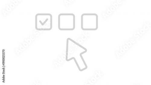 Variety Choice animation icon. symbol for mobile concept and web design. 