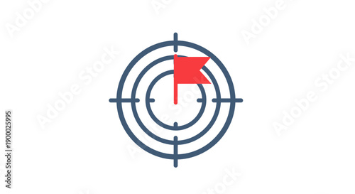 Red flag in target symbol.