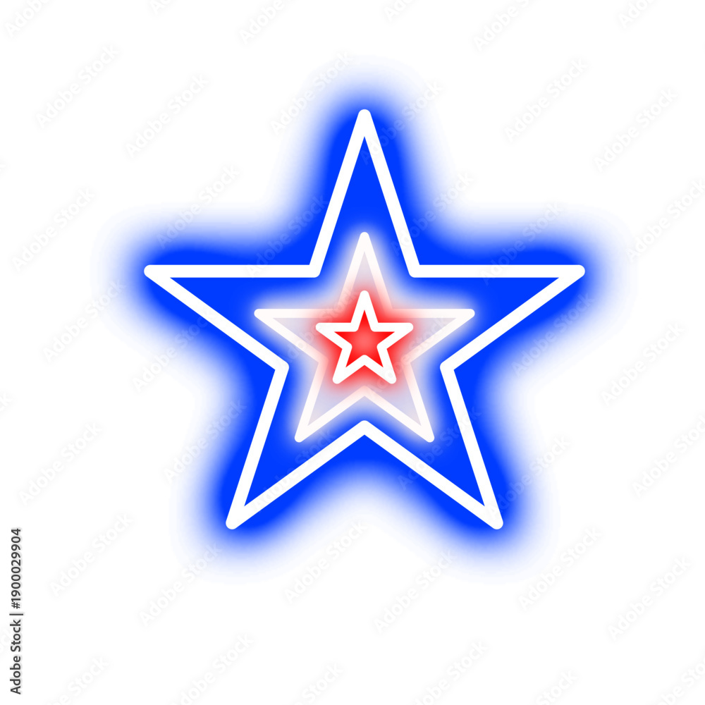 Obraz premium Bastille Day Star decoration
