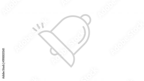 School Alarm Clock animation icon. symbol for mobile concept and web design. 