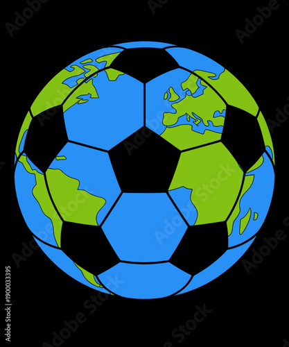 Earth Soccer Ball. Earth Day Favors. Funny 2025 Earth Day