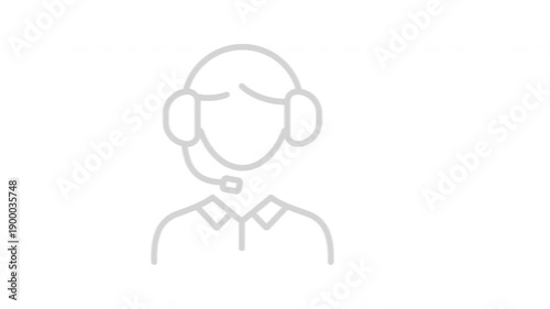 Online Communication animation icon. symbol for mobile concept and web design. 