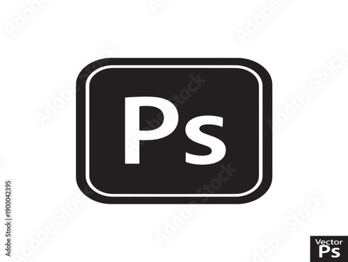 Free Download Adobe photoshop logo icon minimalist design - GFXLoad