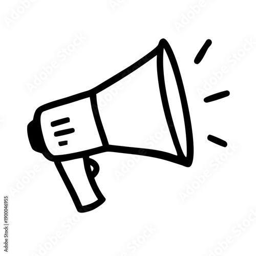 Megaphone announcing important messages loudly and clearly