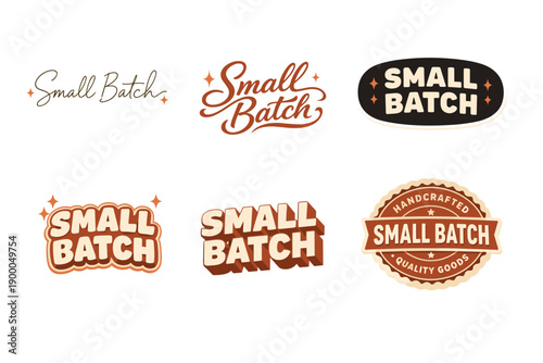 Small batch logos collection: handcrafted quality designs
