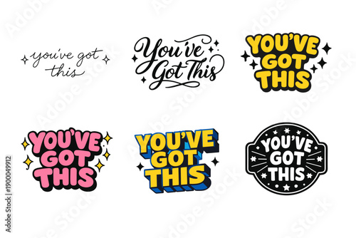 Inspirational you've got this typography designs in various styles