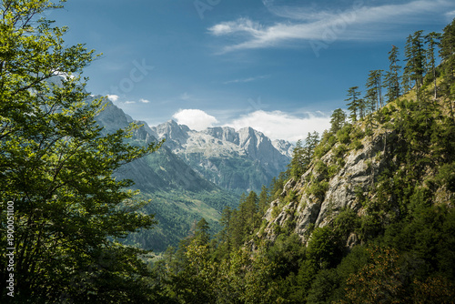 mountain landscape with clouds