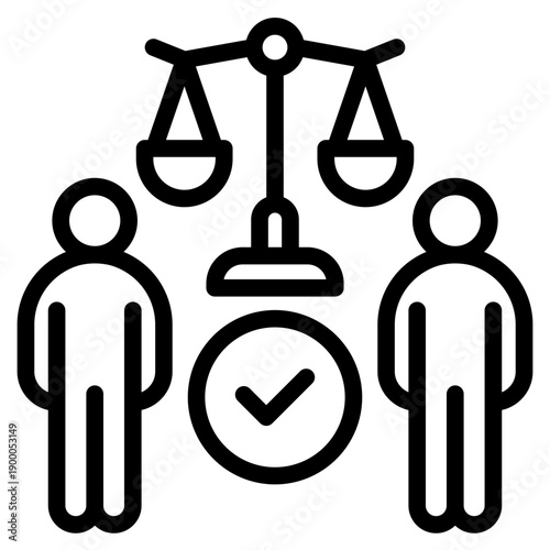 Human rights icon vector illustration