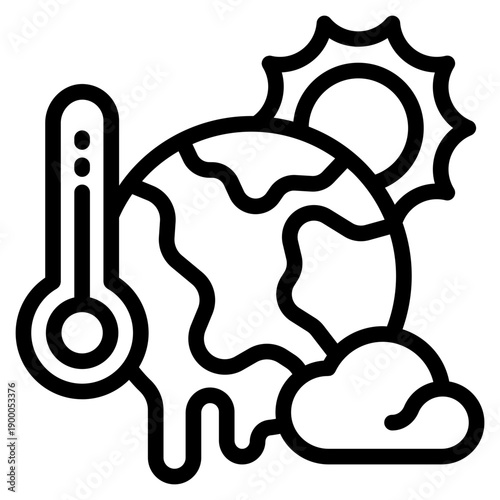 Climate crisis icon vector illustration	