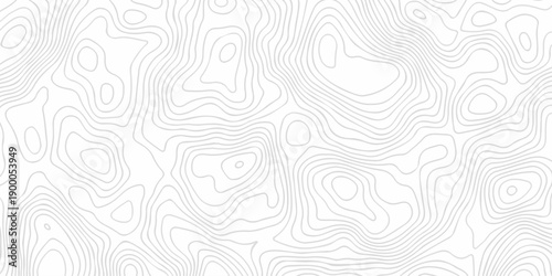 Seamless grid landscape white and gray area curve topography elevation map design. wave diagram contour stripe spiral composition discovery paper surface design.