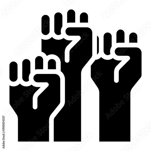 Activism  icon glyph style vector illustration