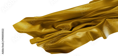 Luxurious golden fabric flo...
