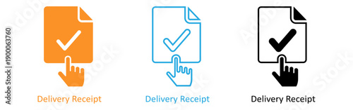 Delivery receipt icons
